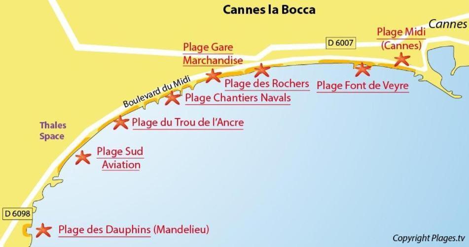 #Cannes Boccacabana Beach, Seafront, In Resid Pierre&Vacances 3 Stars Buitenkant foto